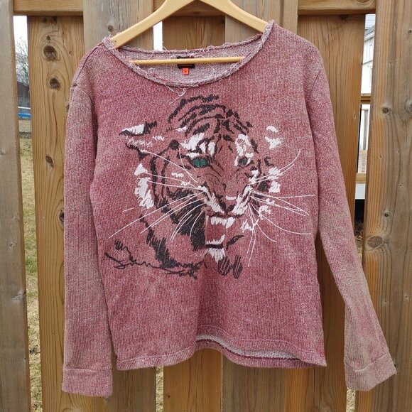 ONLY TIGER SWEATER LIKE LUREX TIGER L/S Sweat M - Picture 1 of 5